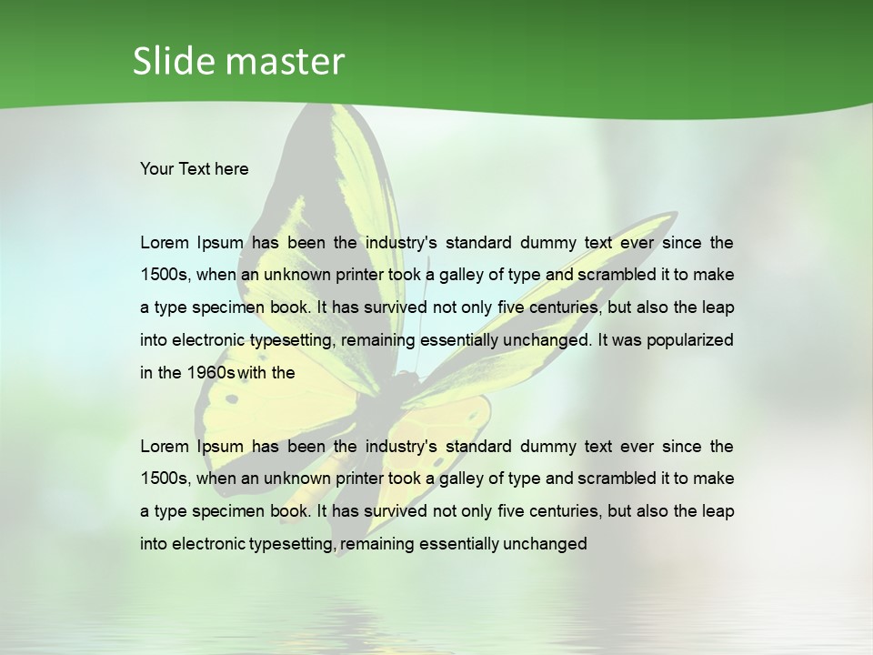 Silhouette Beauty Vibrant PowerPoint Template