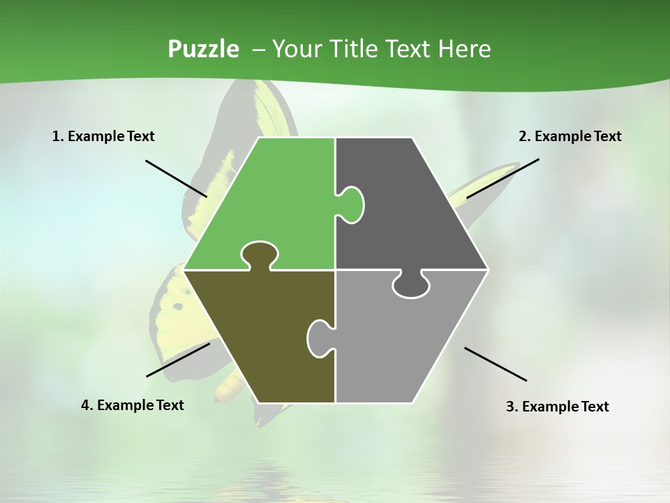 Silhouette Beauty Vibrant PowerPoint Template