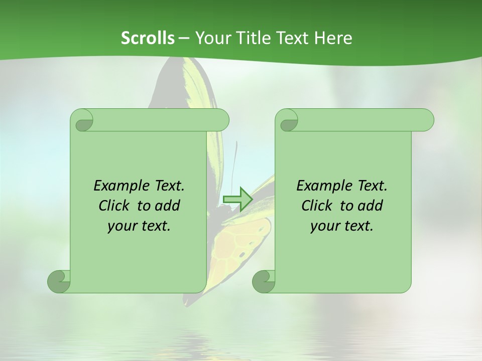 Silhouette Beauty Vibrant PowerPoint Template