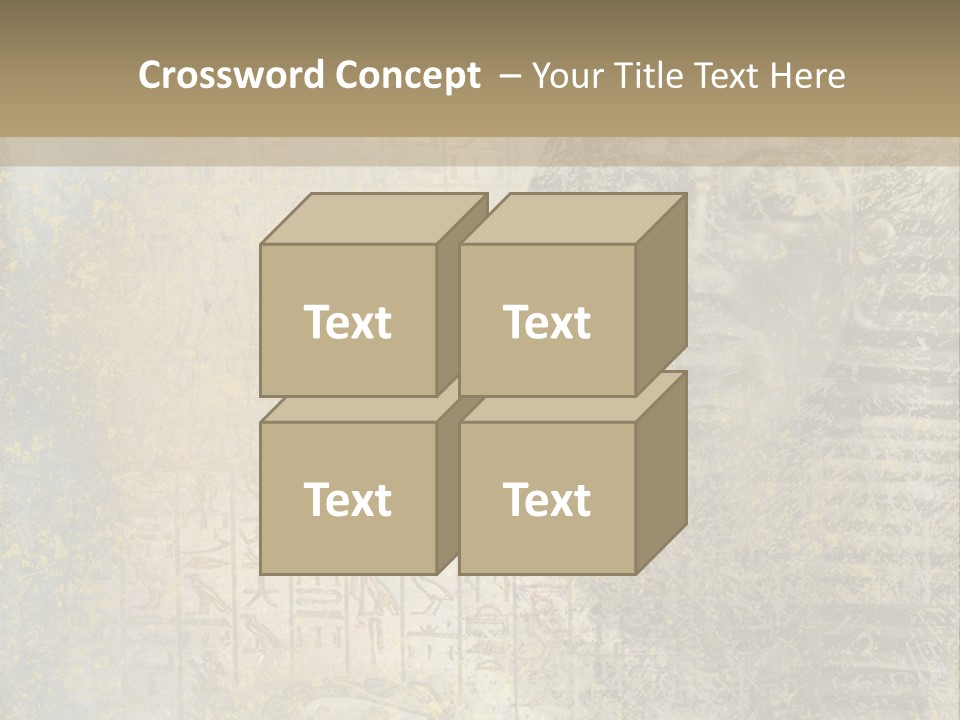 Ancient Egypt Wall Sign PowerPoint Template