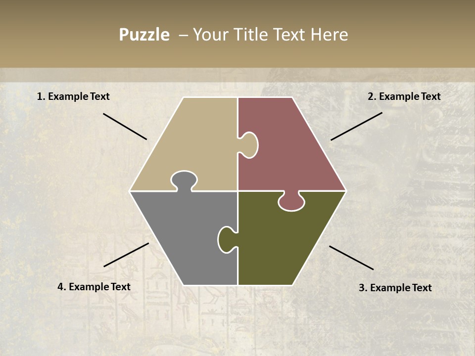 Ancient Egypt Wall Sign PowerPoint Template