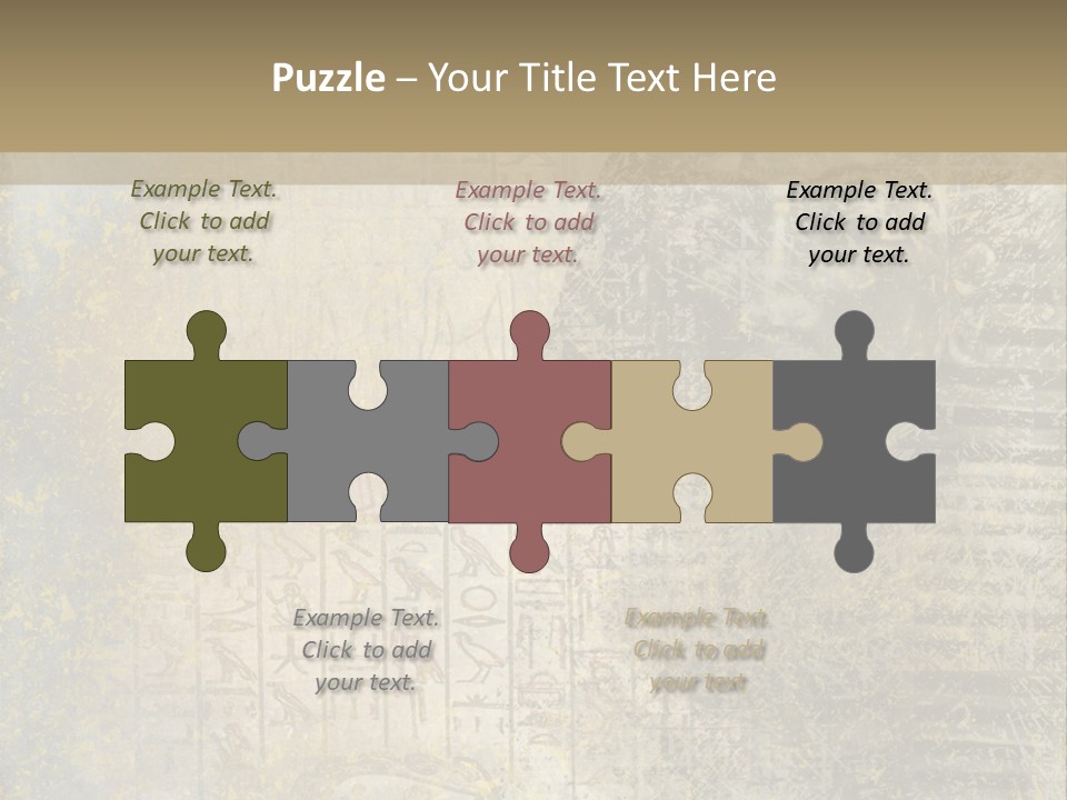 Ancient Egypt Wall Sign PowerPoint Template