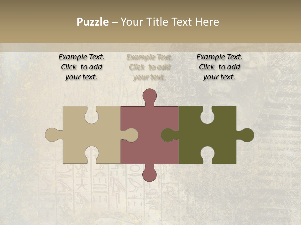 Ancient Egypt Wall Sign PowerPoint Template