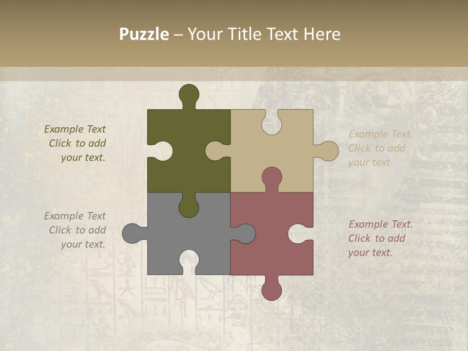 Ancient Egypt Wall Sign PowerPoint Template