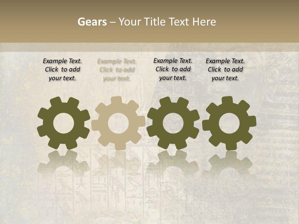 Ancient Egypt Wall Sign PowerPoint Template