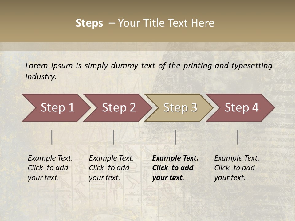 Ancient Egypt Wall Sign PowerPoint Template