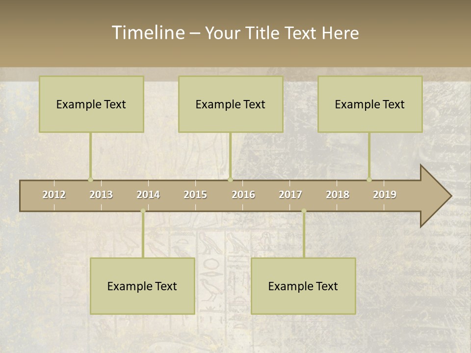 Ancient Egypt Wall Sign PowerPoint Template