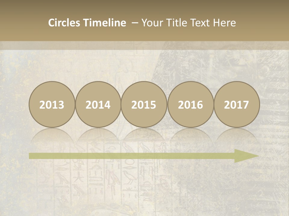 Ancient Egypt Wall Sign PowerPoint Template