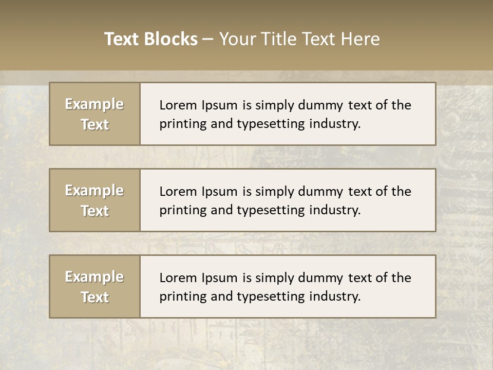 Ancient Egypt Wall Sign PowerPoint Template