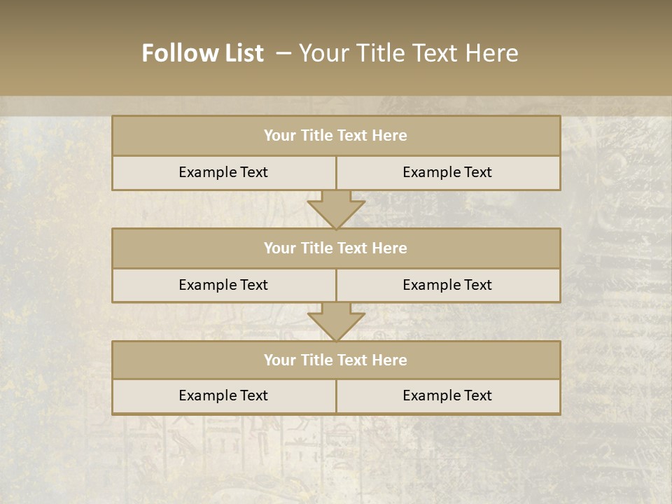 Ancient Egypt Wall Sign PowerPoint Template