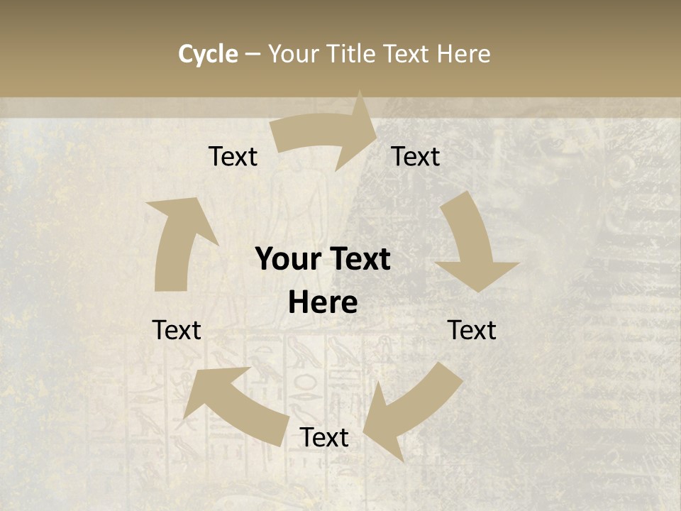 Ancient Egypt Wall Sign PowerPoint Template