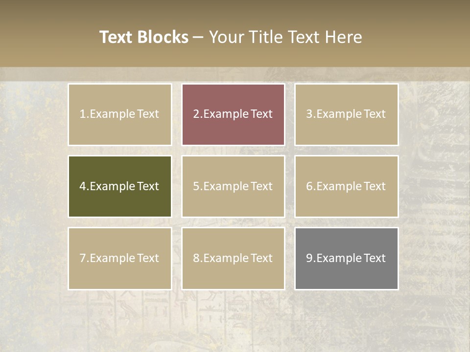 Ancient Egypt Wall Sign PowerPoint Template