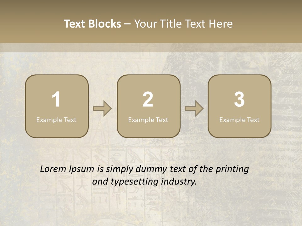 Ancient Egypt Wall Sign PowerPoint Template