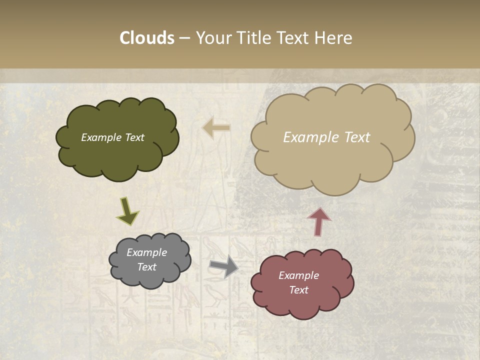 Ancient Egypt Wall Sign PowerPoint Template