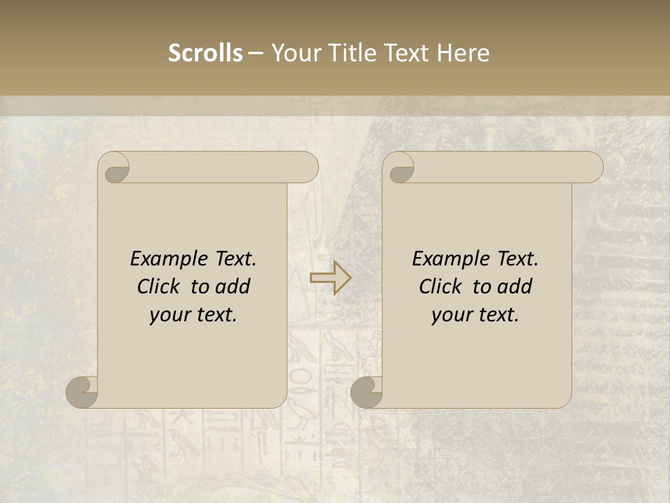 Ancient Egypt Wall Sign PowerPoint Template