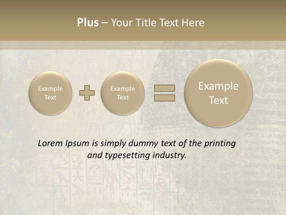 Ancient Egypt Wall Sign PowerPoint Template