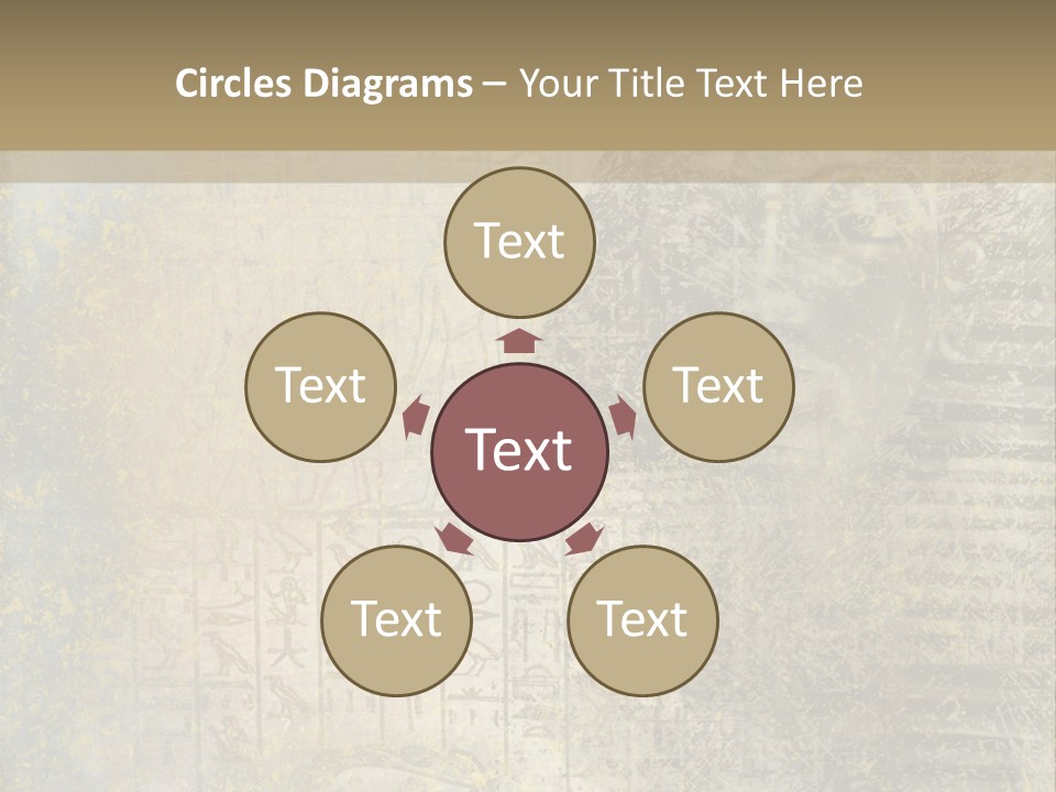 Ancient Egypt Wall Sign PowerPoint Template