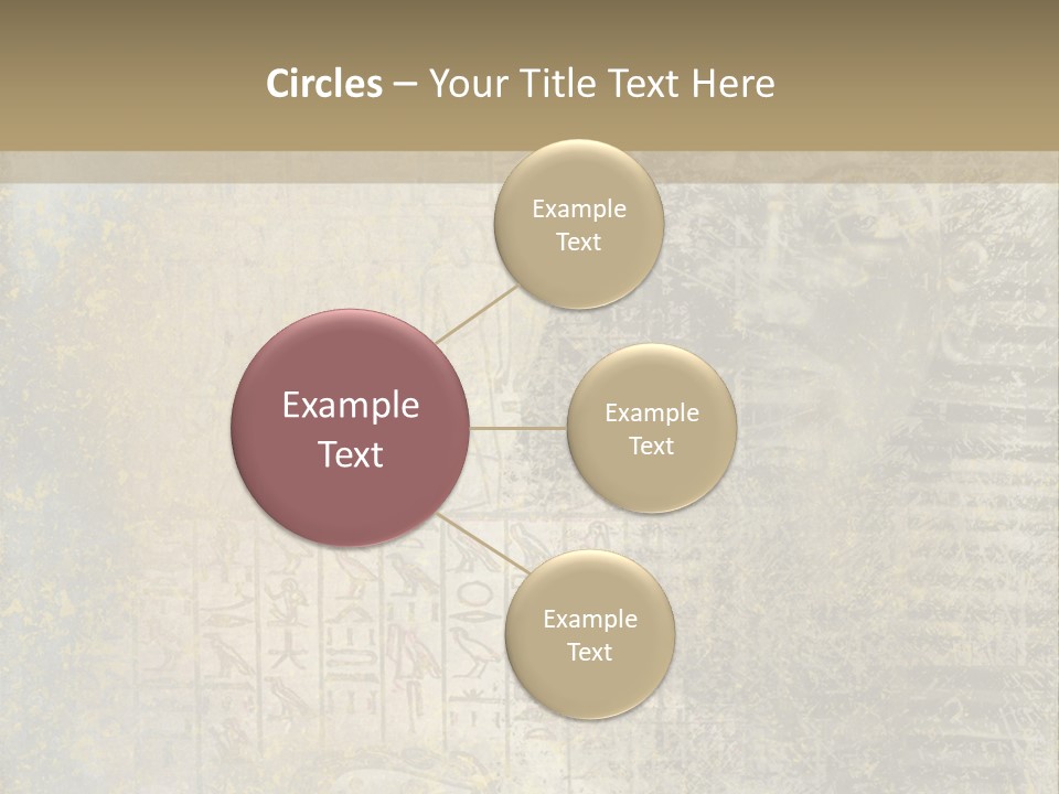 Ancient Egypt Wall Sign PowerPoint Template