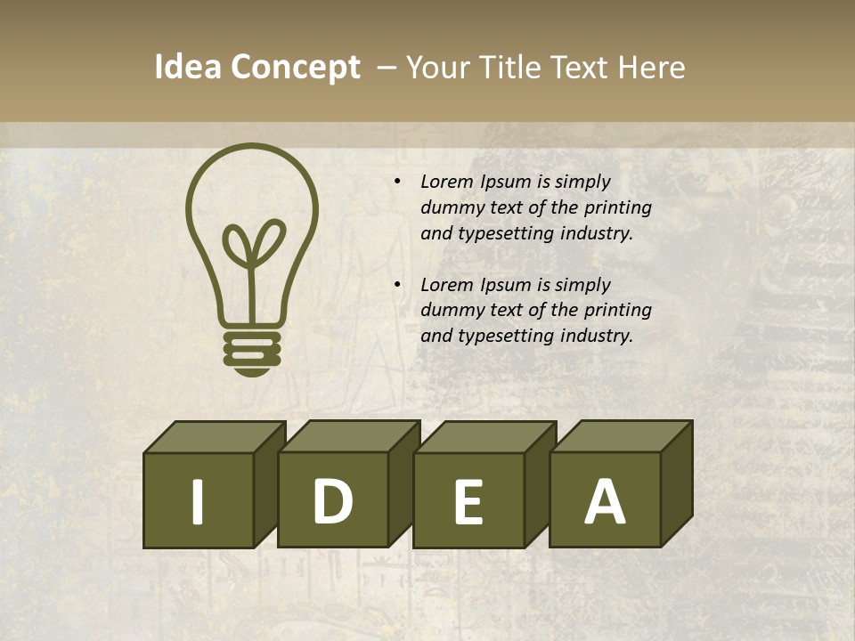 Ancient Egypt Wall Sign PowerPoint Template