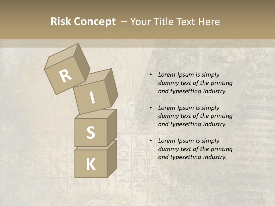 Ancient Egypt Wall Sign PowerPoint Template