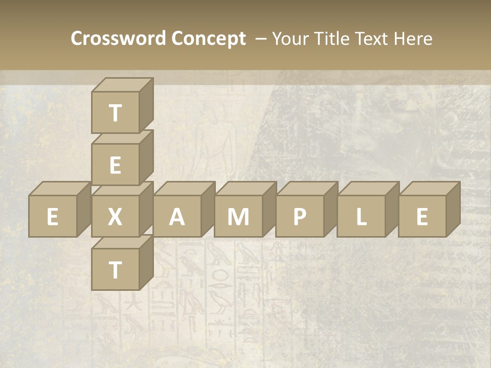 Ancient Egypt Wall Sign PowerPoint Template