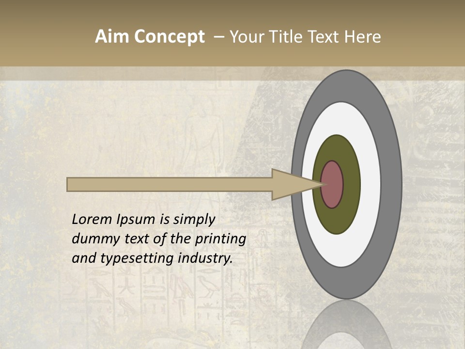 Ancient Egypt Wall Sign PowerPoint Template