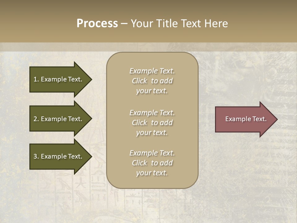 Ancient Egypt Wall Sign PowerPoint Template