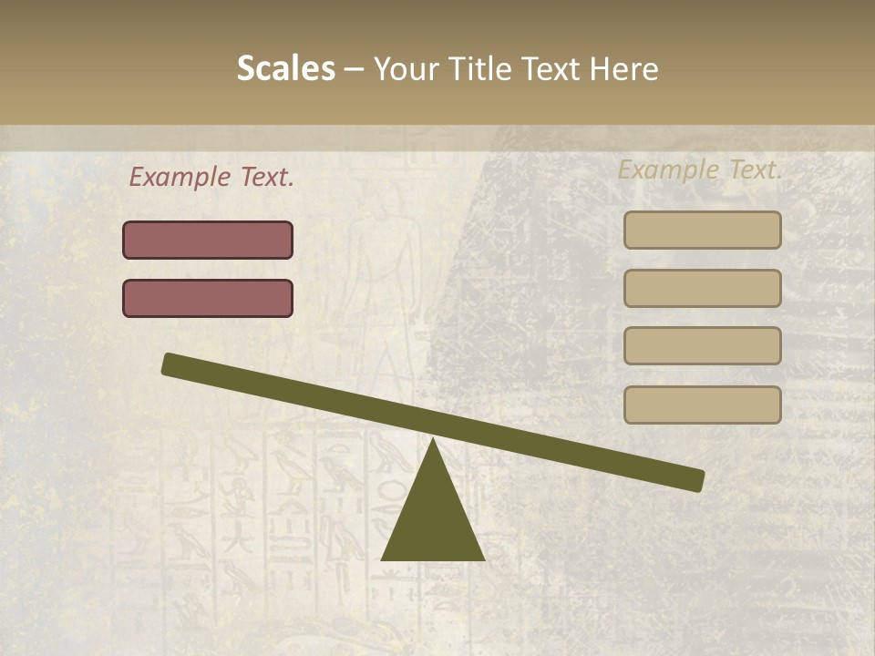 Ancient Egypt Wall Sign PowerPoint Template