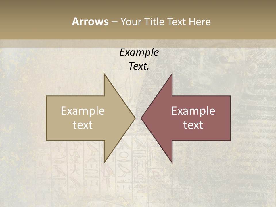 Ancient Egypt Wall Sign PowerPoint Template