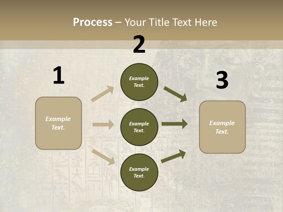 Ancient Egypt Wall Sign PowerPoint Template