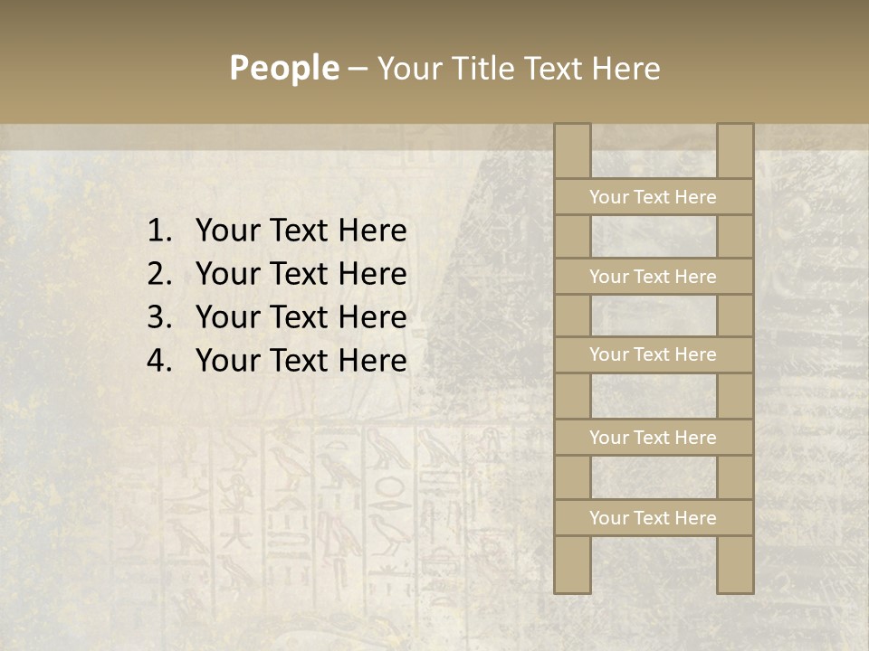 Ancient Egypt Wall Sign PowerPoint Template