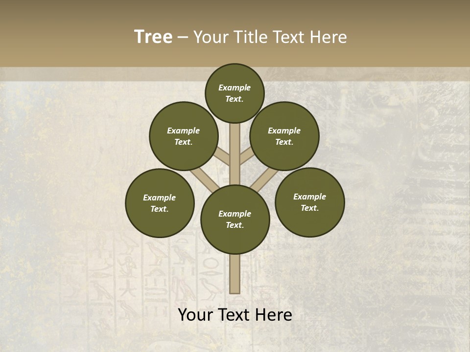 Ancient Egypt Wall Sign PowerPoint Template