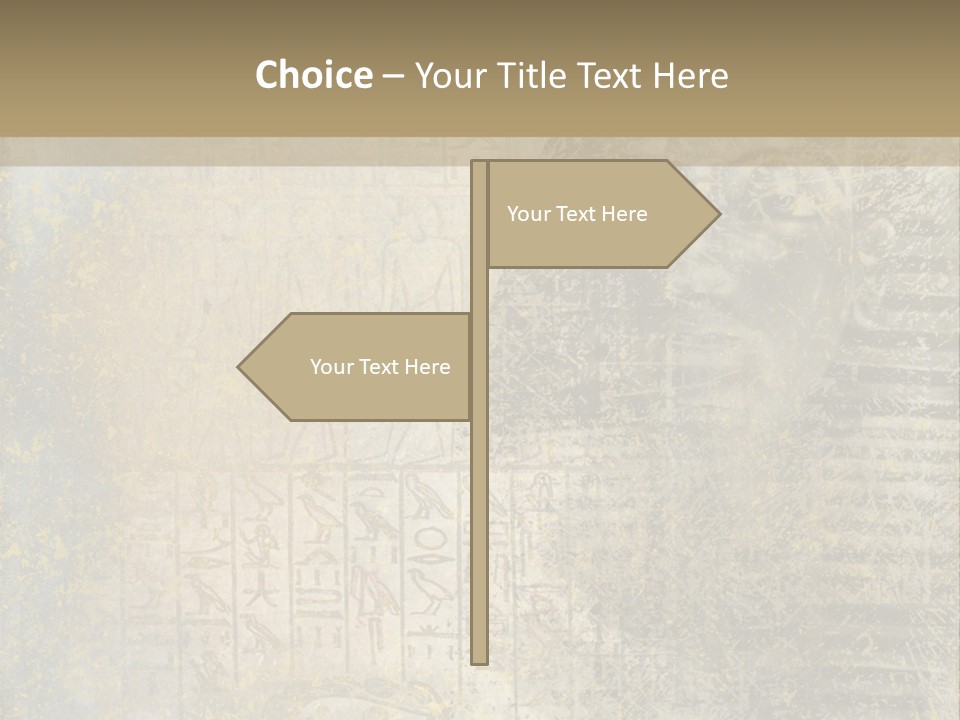 Ancient Egypt Wall Sign PowerPoint Template