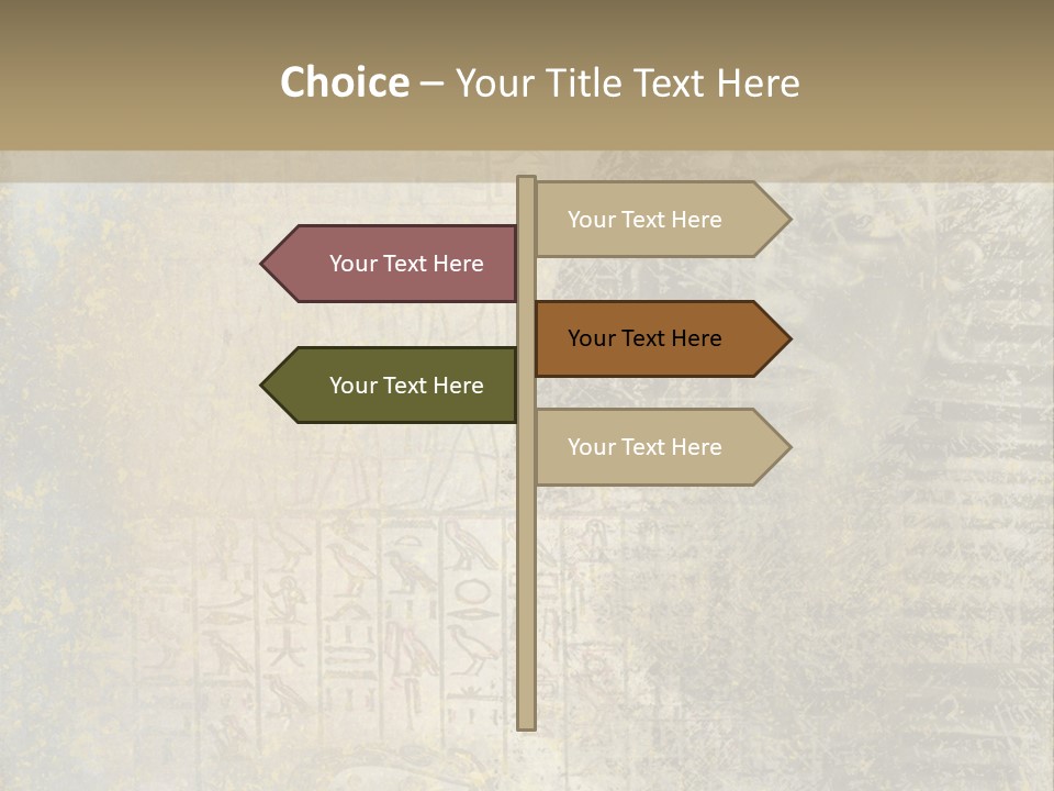 Ancient Egypt Wall Sign PowerPoint Template