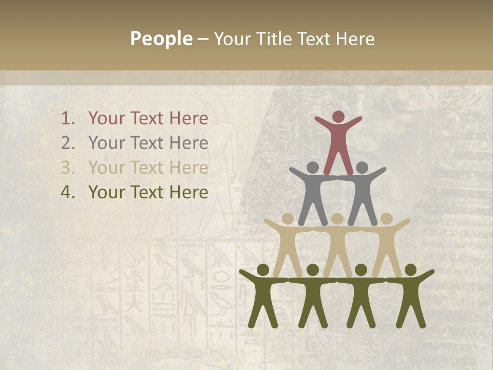 Ancient Egypt Wall Sign PowerPoint Template