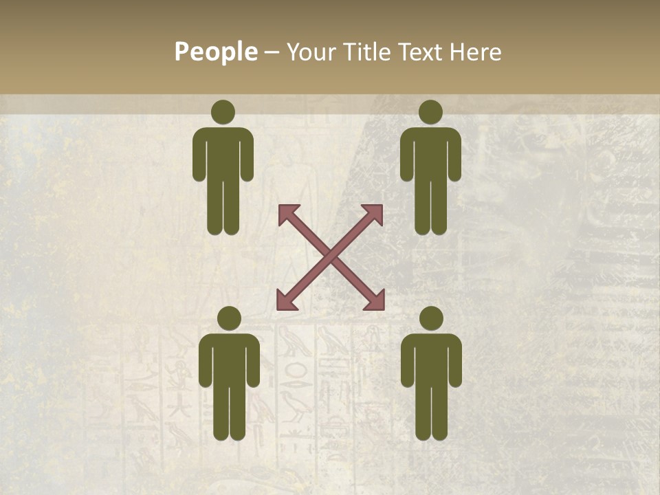 Ancient Egypt Wall Sign PowerPoint Template