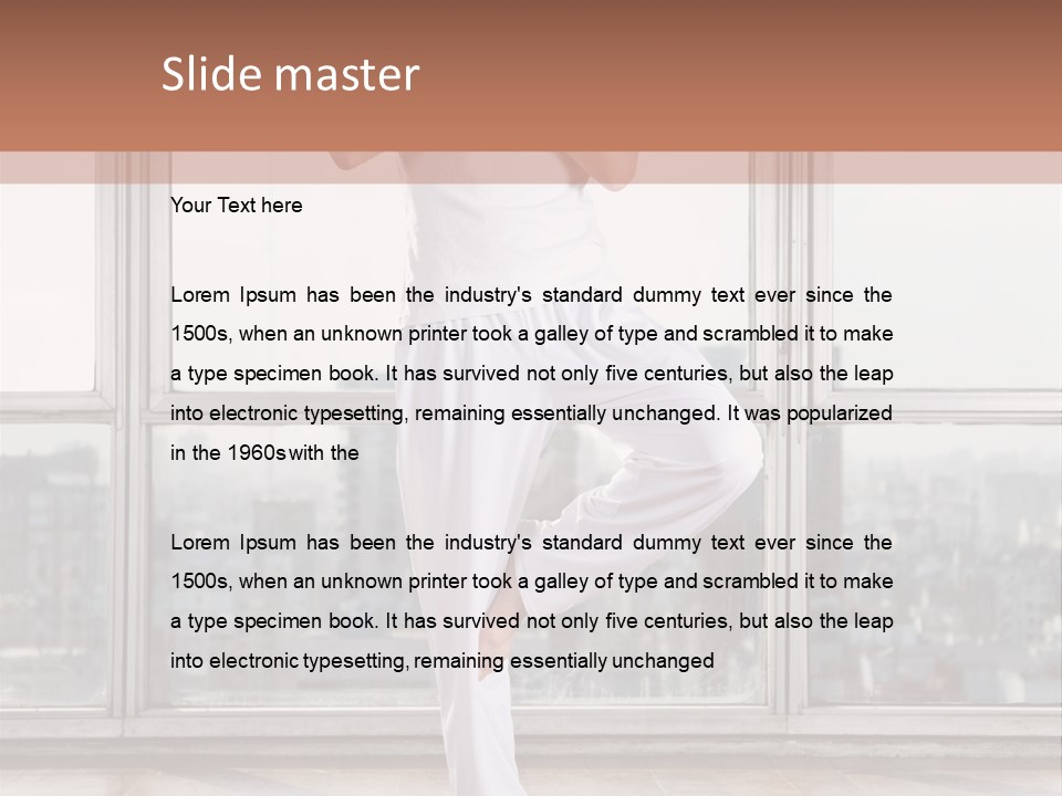 Leg Wooden Man PowerPoint Template