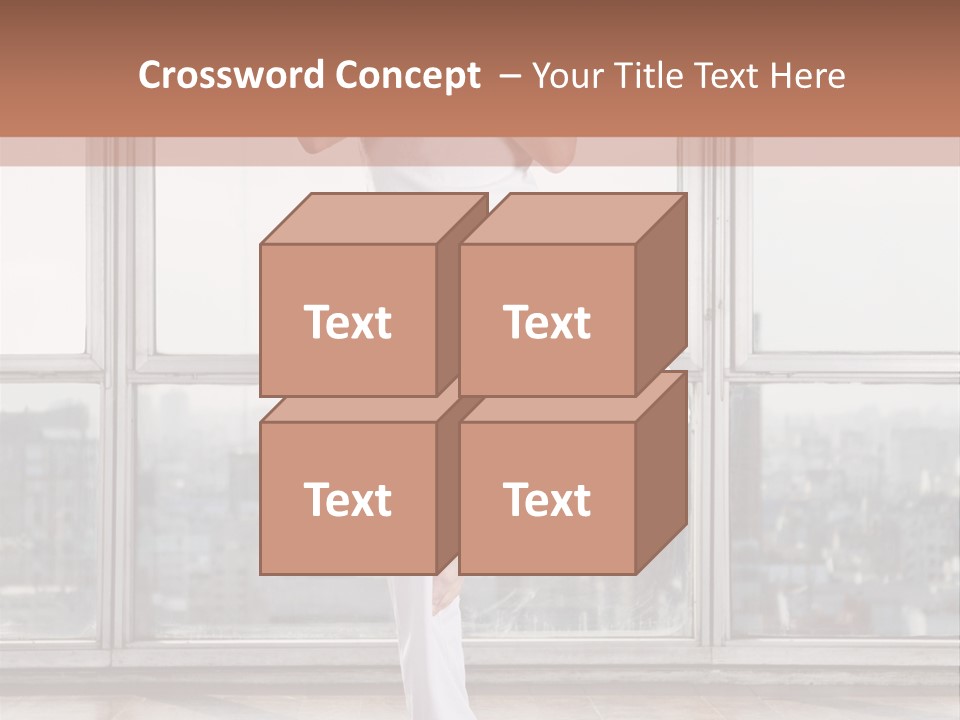 Leg Wooden Man PowerPoint Template