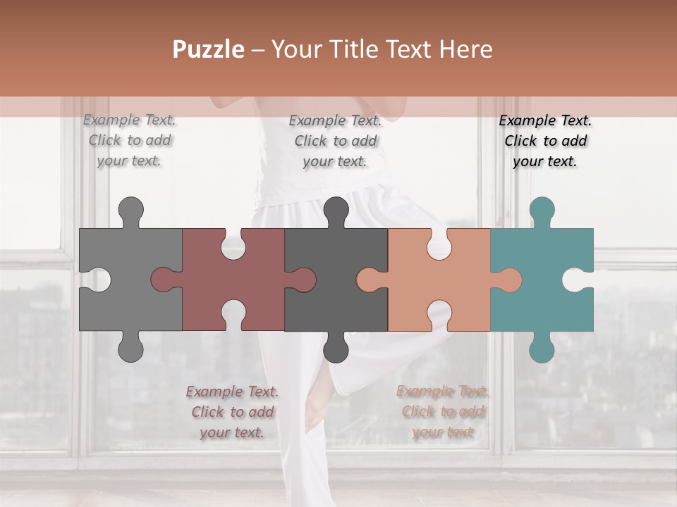 Leg Wooden Man PowerPoint Template