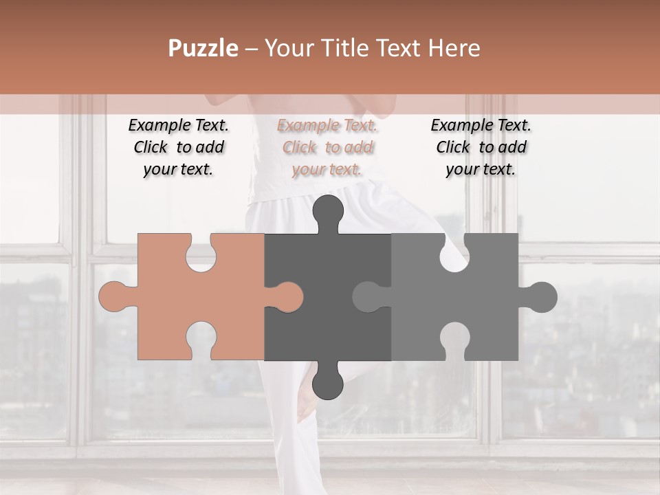 Leg Wooden Man PowerPoint Template