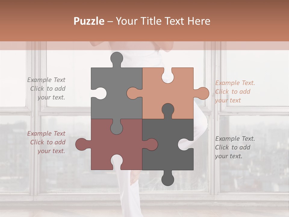 Leg Wooden Man PowerPoint Template