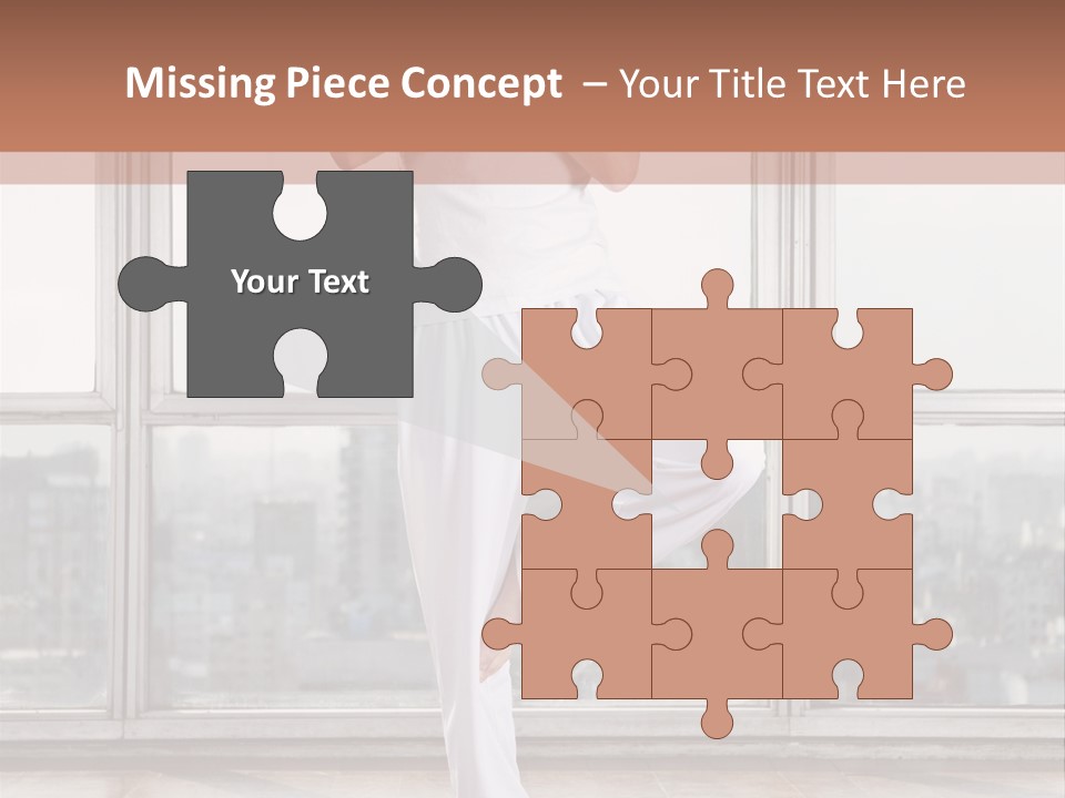 Leg Wooden Man PowerPoint Template