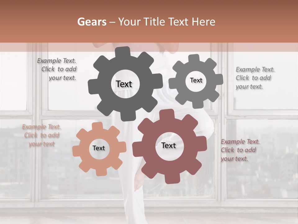 Leg Wooden Man PowerPoint Template