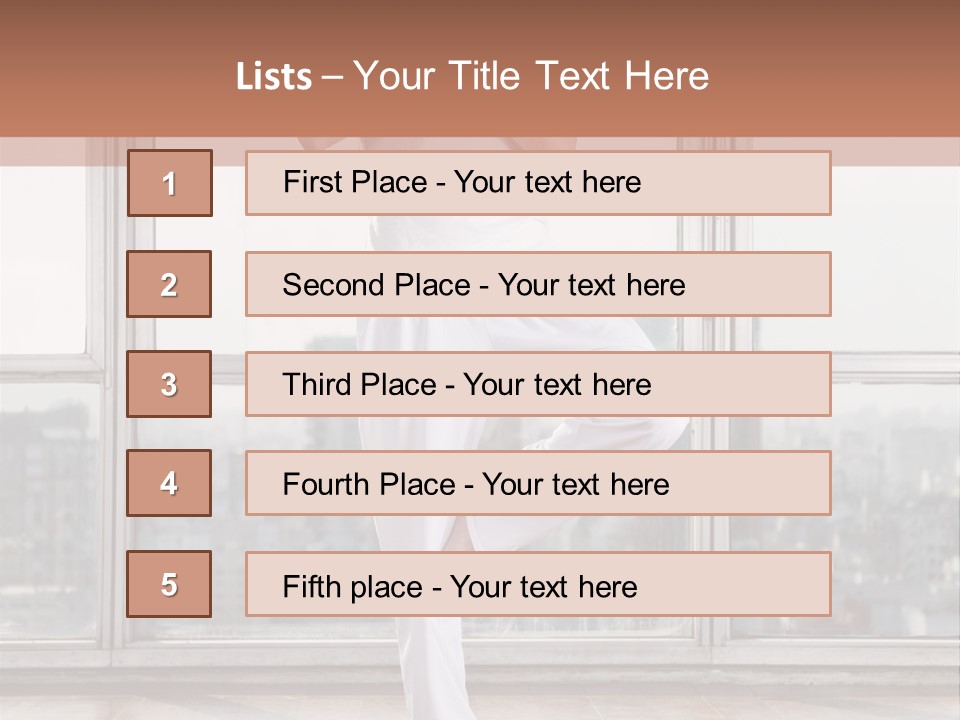 Leg Wooden Man PowerPoint Template