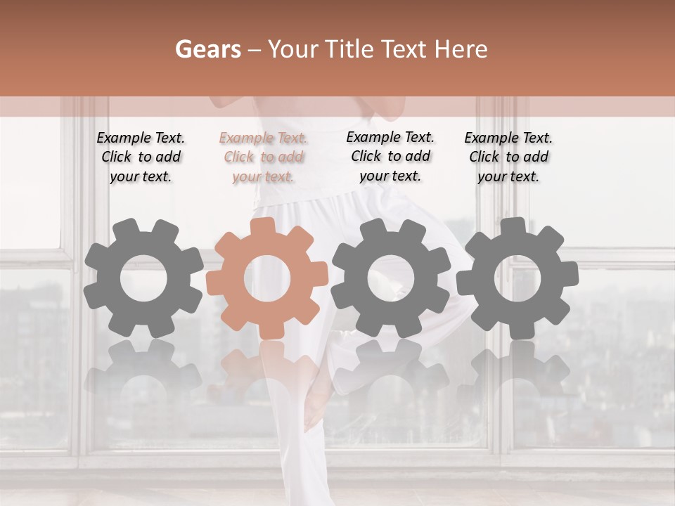 Leg Wooden Man PowerPoint Template