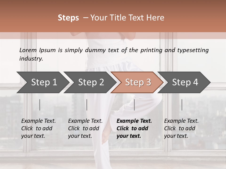 Leg Wooden Man PowerPoint Template