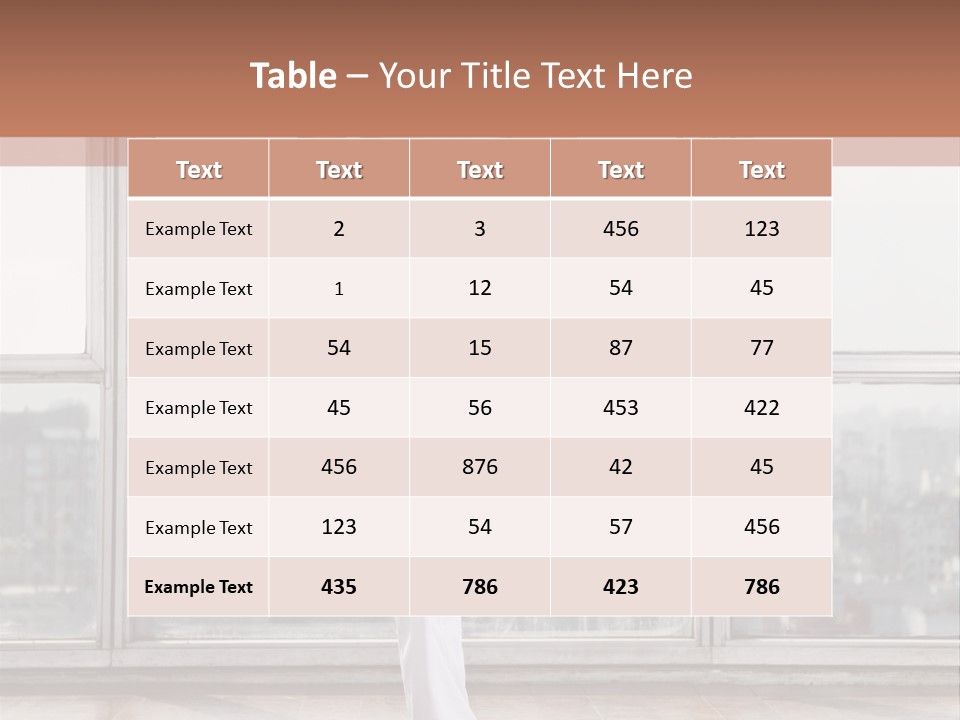 Leg Wooden Man PowerPoint Template