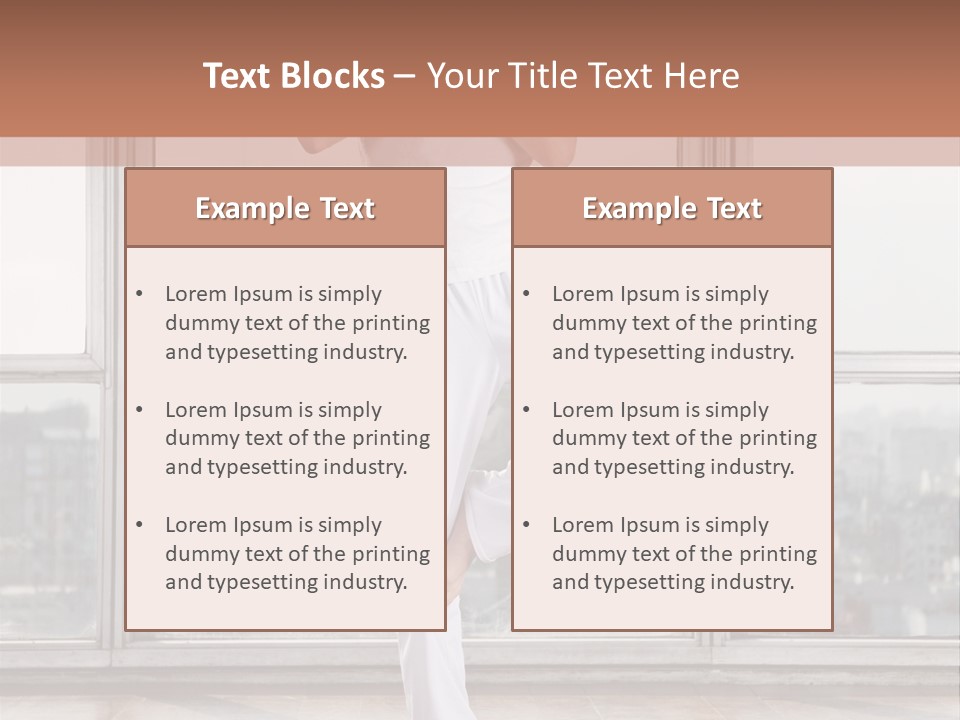 Leg Wooden Man PowerPoint Template