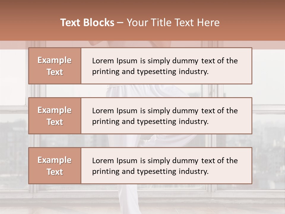 Leg Wooden Man PowerPoint Template