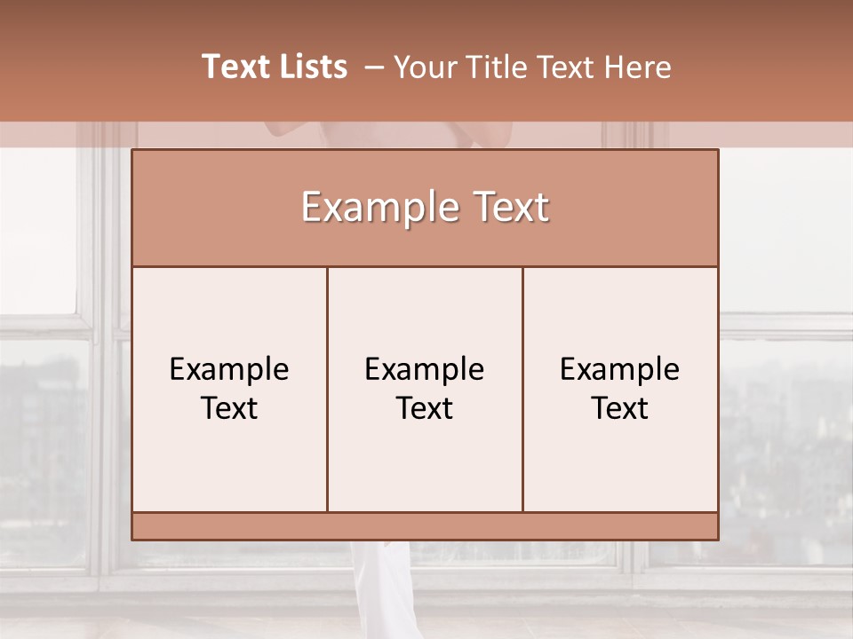 Leg Wooden Man PowerPoint Template
